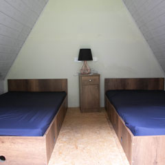 view of the andean huts from the inside