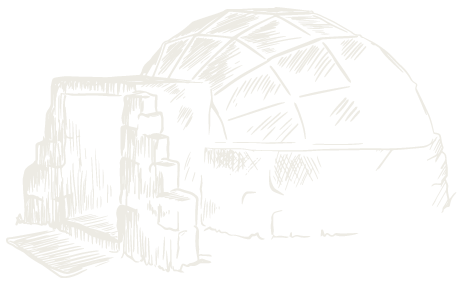 sky camp linear illustration